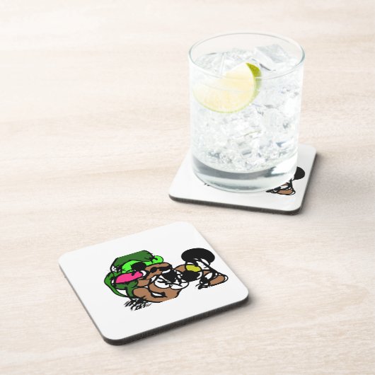 Geiten zijn leuk bier onderzetter (Rechterzijde)