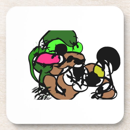 Geiten zijn leuk bier onderzetter (Voorkant)