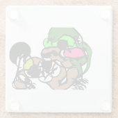 Geiten zijn leuk glazen onderzetter (Achterkant)