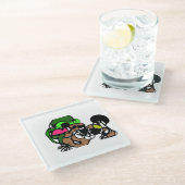 Geiten zijn leuk glazen onderzetter (Schuin)