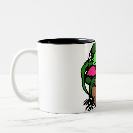 Geiten zijn leuk tweekleurige koffiemok (Links)