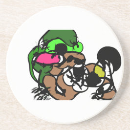 Geiten zijn leuk zandsteen onderzetter