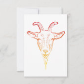 geitenafbeelding kaart (Voorkant)