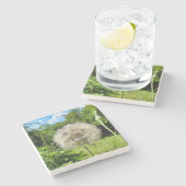 Geitenbaard Wildflower Stenen Onderzetter (Zijkant)