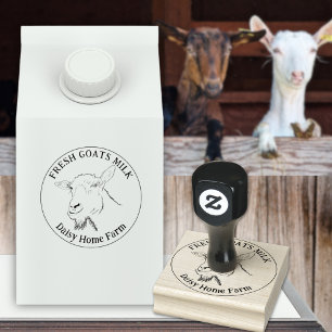 Geitenbedrijf op maat rubberstempel