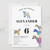 Geitenberg 6e verjaardag kaart (Voorkant)