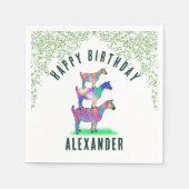 Geitenberg Geeldag Grieks Servet (Voorkant)