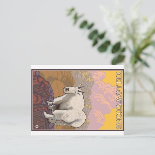 Geitenberg - Nationaal Park Yellowstone Briefkaart (Staand voorkant)