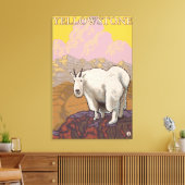 Geitenberg - Nationaal Park Yellowstone Canvas Afdruk (Insitu (Woonkamer))