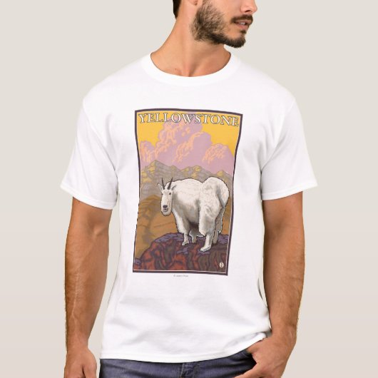 Geitenberg - Nationaal Park Yellowstone T-shirt (Voorkant)