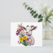 Geitenboeket Post Kaart (Staand voorkant)