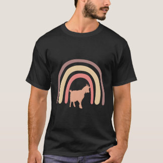 Geitenboer Boerderij Boerderij Dier Regenboog T-shirt