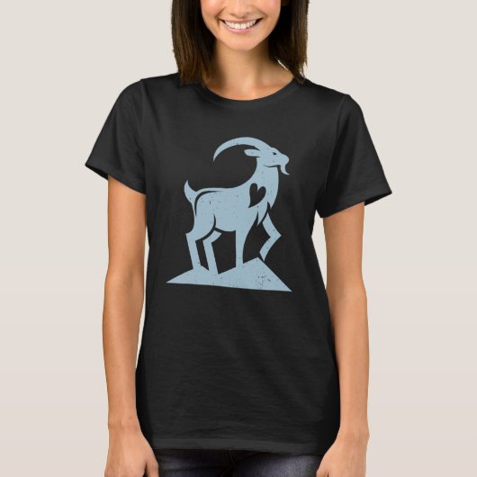 Geitenboer Goat Lady Rancher Farming 3 T-shirt (Voorkant)