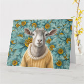 Geitenboerderij Blauwgroen en gele Kaart (Gele Bloem)