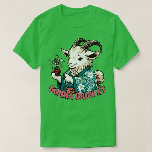 Geitenbotanicus T-shirt (Design voorkant)