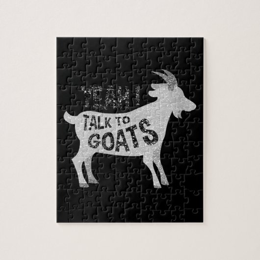 Geitencadeaus voor geitenlammeren legpuzzel (Verticaal)