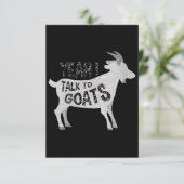 Geitencadeaus voor geitenlammeren RSVP kaartje (Staand voorkant)