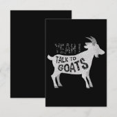 Geitencadeaus voor geitenlammeren RSVP kaartje (Voorkant / Achterkant)