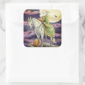 GEITENDEMON, ZEKER GEVOET STOOFPOT FANTASIE HALLOW VIERKANTE STICKER (Tas)