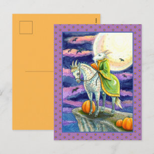 GEITENDEMON, ZEKER VOETIG PAARD FANTASY HALLOWEEN FEESTDAGENKAART