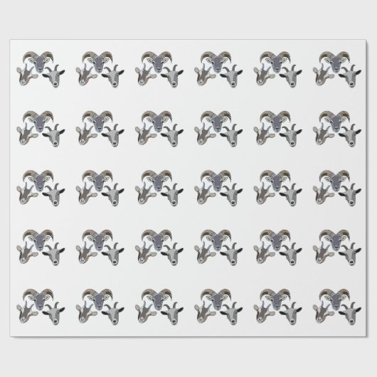 geitendier grappige geit cadeaupapier (Vlak)