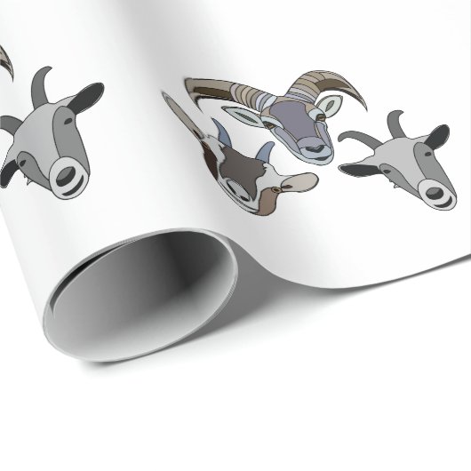 geitendier grappige geit cadeaupapier (Rol Hoek)