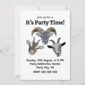 geitendier grappige geit kaart (Voorkant)