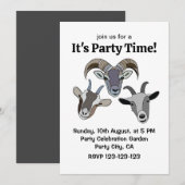 geitendier grappige geit kaart (Voorkant / Achterkant)