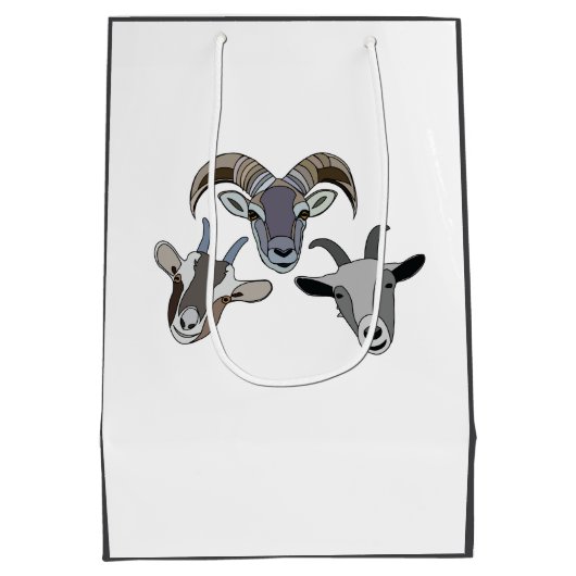 geitendier grappige geit medium cadeauzakje (Achterkant)