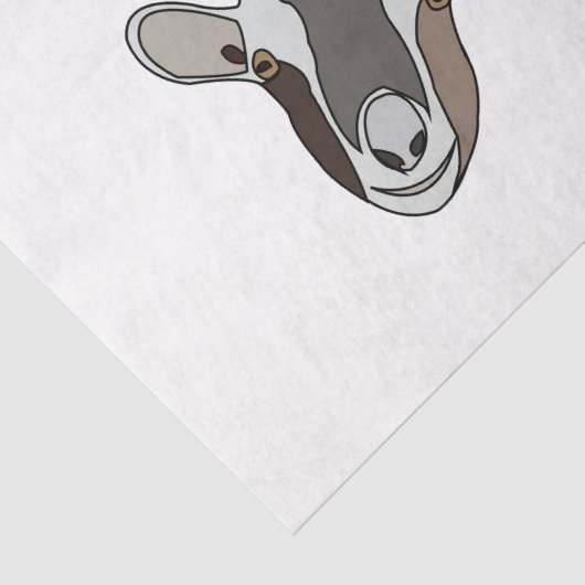 geitendier grappige geit tissuepapier (Detail)