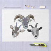 geitendier grappige geit tissuepapier (Craft)