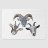 geitendier grappige geit tissuepapier (Voorkant)