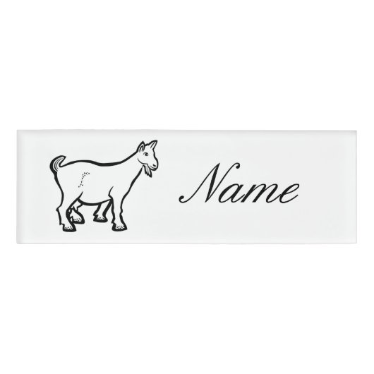 Geitendiertje Thunder_Cove Name Tag (Voorkant)