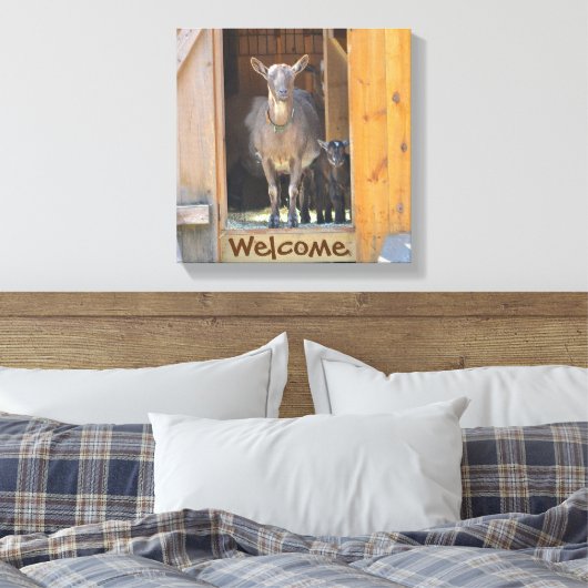 geitendoek canvas afdruk (Insitu (Slaapkamer))