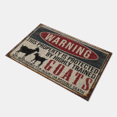 Geitendoormat, Housewarming Gift, Halloween Gift Deurmat (Schuin)