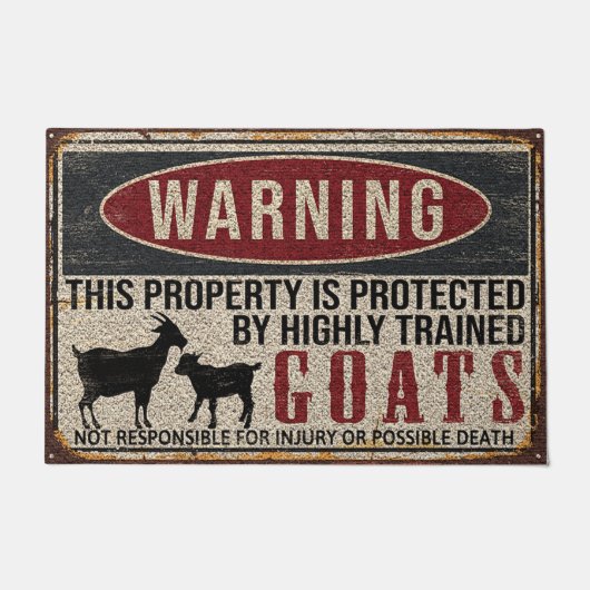 Geitendoormat, Housewarming Gift, Halloween Gift Deurmat (Voorkant)