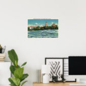 Geiteneiland Uitzicht van Amerikaanse Rapids Poster (Thuiskantoor)