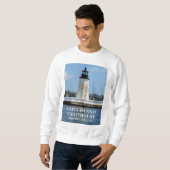 Geiteneiland vuurtoren, Rhode Island sweatshirt (Voorkant volledig)