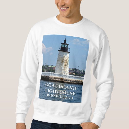 Geiteneiland vuurtoren, Rhode Island sweatshirt (Voorkant)