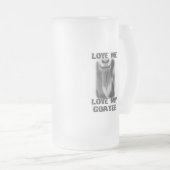 Geiteneten Boerderij Dierenliefde Mijn geitevader  Matglas Bierpul (Voorkant rechts)