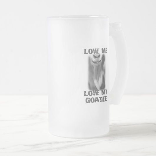 Geiteneten Boerderij Dierenliefde Mijn geitevader  Matglas Bierpul (Voorkant rechts)