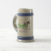 Geiteneten eet de bruine geleibonen niet bierpul (Voorkant links)