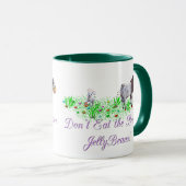 Geiteneten eet de bruine geleibonen niet mok (Voorkant rechts)