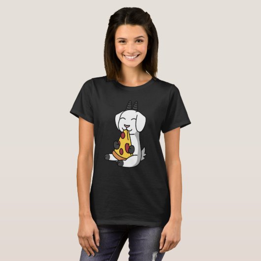 Geiteneten Pizza Pet T-shirt (Voorkant volledig)