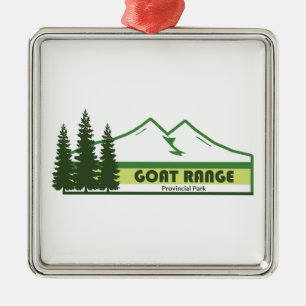 Geitengebied Provinciaal Park Groene Strepen Metalen Ornament
