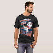 Geitengeit Funny Mountain Biking Goat Biker Vin T-shirt (Voorkant volledig)