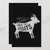 Geitengeschenken voor geitenlammeren save the date (Voorkant / Achterkant)