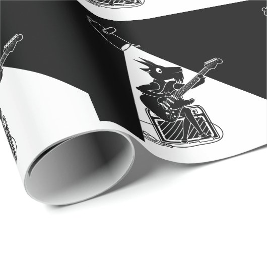 geitengitarist cadeaupapier (Rol Hoek)