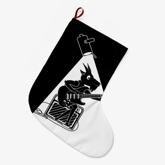 geitengitarist grote kerstsok (Voorkant (Hangend))