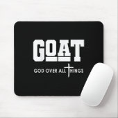 Geitengod over alle dingen Grappig Jezus Christeli Muismat (Met muis)